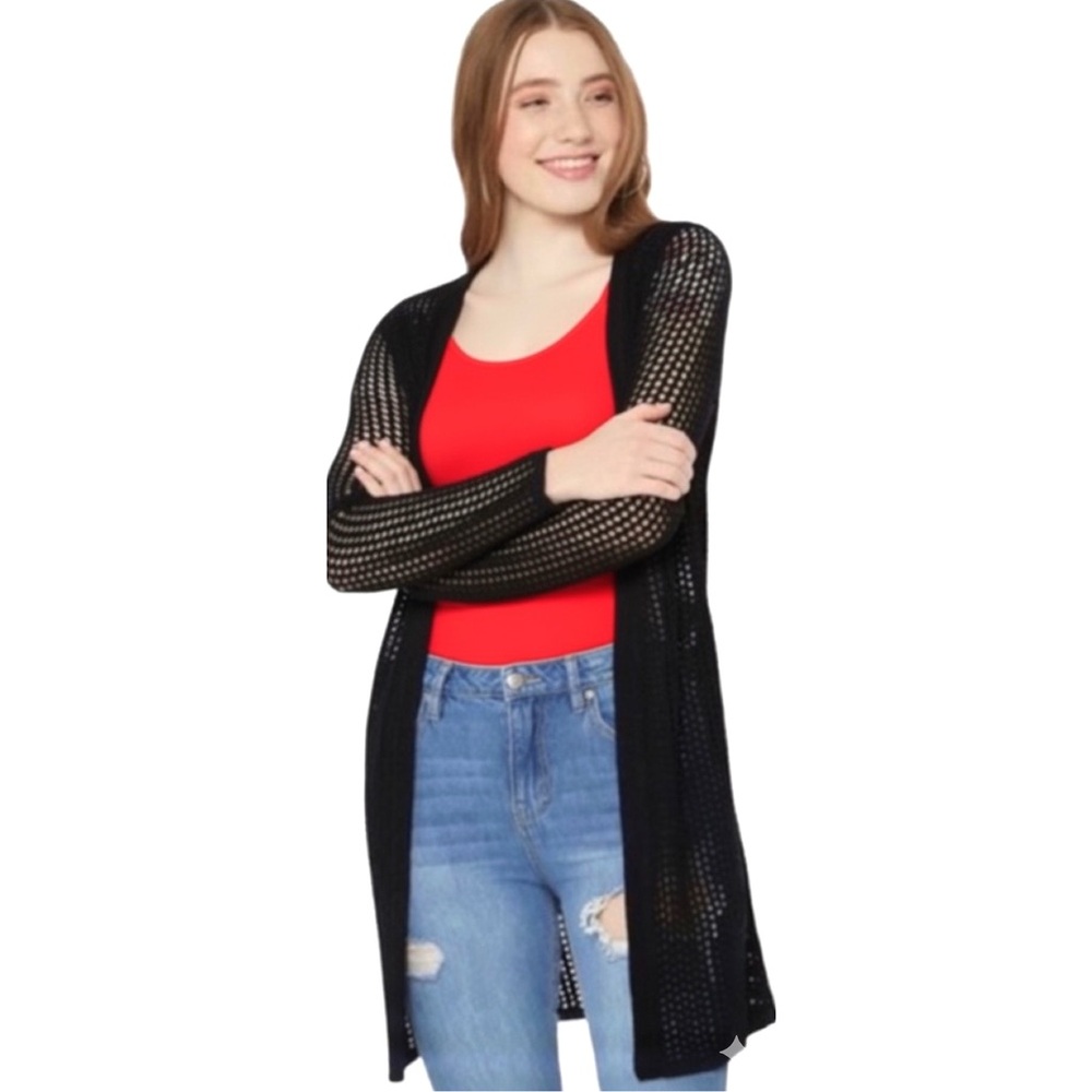 Philomena Petti black cardigan medium NWT